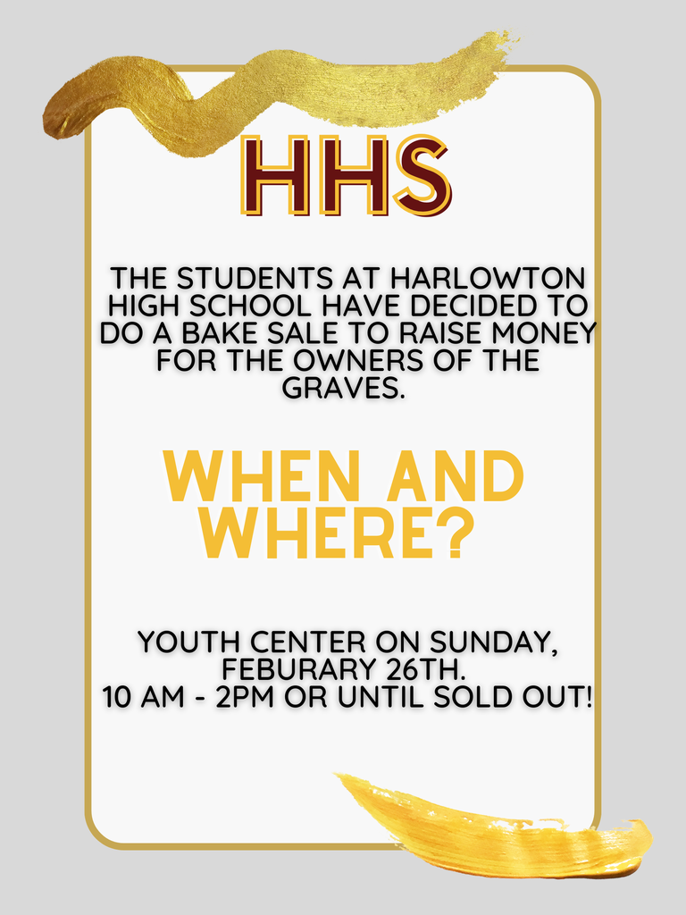 HHS Bake sale flyer